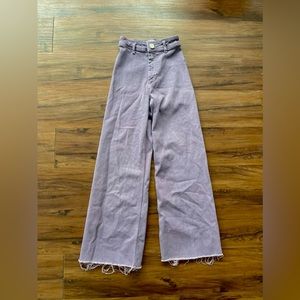 ZARA The Marine Straight Purple Jeans
